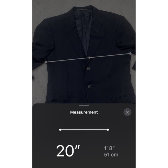 Ermenegildo Zegna High Performance Sport Coat Suit Jacket Navy Size 48 R / 38 R - Picture 14 of 14